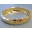 Zlatý dámsky náramok pevný biele žlté zlato DN1435V 14 karátov 585/1000 14,35g