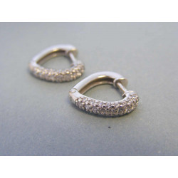 Strieborné dámske náušnice zirkóny VAS298 925/1000 2,98g