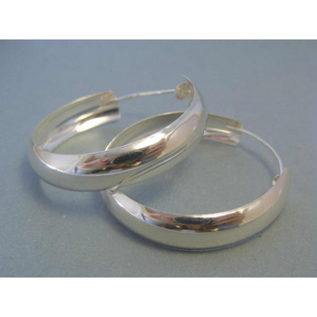 Strieborné dámske náušnice kruhy VAS445 925/1000 4,45g