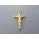 Zlatý prívesok krížik umučenie DI138Z 14 karátov 585/1000 1,38g