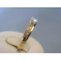 Zlatý dámsky prsteň žlté biele zlato zirkóny VP58310V 14 karátov 585/1000 3,10g