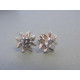 Strieborné dámske náušnice zirkón šrubovačky VAS217 925/1000 2,17g