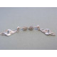 Striebroné dásmke náušnice zirkóny VAS235 925/1000 2,35g