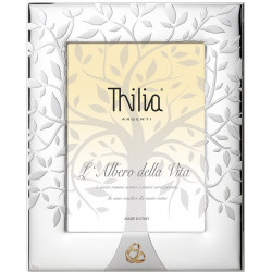 Strieborný rámček strom šťastia obrúčky CM452659