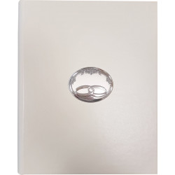 Strieborný svadobný fotoalbum biely VL53562