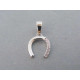 Strieborný prívesok kotva zirkóny VIS102 925/1000 1,02g