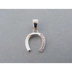 Strieborný prívesok kotva zirkóny VIS102 925/1000 1,02g