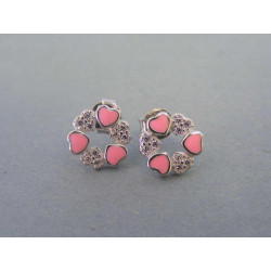 Strieborné dámske náušnice napichovačky okrúhle VAS166 925/1000 1,66g