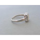 Strieborný dámsky prsteň kocka zirkóny DPS51211 925/1000 2,11g