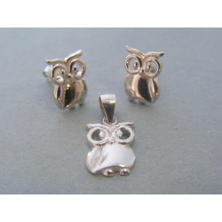 Strieborná dámska súprava sova  DSS312 925/1000 3,12g