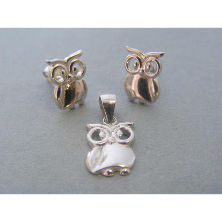 Strieborná dámska súprava sova  DSS312 925/1000 3,12g
