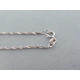 Zlatá dámska retiazka točená biele zlato DR50159B 14 karátov 585/1000 1,59g
