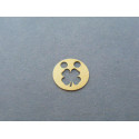 Zlatý prívesok kolečko štvorlístok žlté zlato DI016Z 14 karátov 585/1000 0,16g