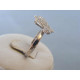 Strieborný dámsky prsteň zirkóny motýľ DPS54278 925/1000 2,78g