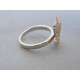 Strieborný dámsky prsteň zirkóny motýľ DPS54278 925/1000 2,78g
