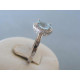 Strieborný dámsky prsteň modrý zirkón DPS54282 925/1000 2,82g