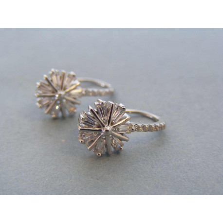 Strieborné dámske náušnice zirkóny DAS304 925/1000 3,04g