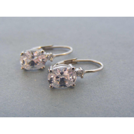 Strieborné dámske náušnice zirkóny DAS270 925/1000 2,70g