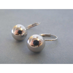Strieborné dámske náušnice guličky hladké DAS355 925/1000 3,55g