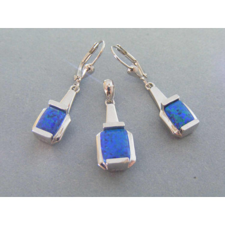 Dámska strieborná súprava opál DSS709 925/1000