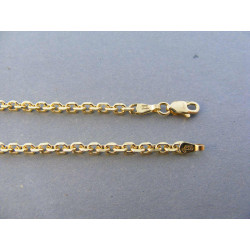 Zlatá pánska retiazka ručný vzor DR551310Z žlté zlato 14 karátov 585/1000 13,10 g
