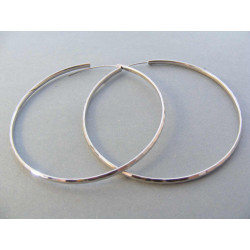 Dámske strieborné naušnice kruhy vzorované DAS870 925/1000 8,70 g