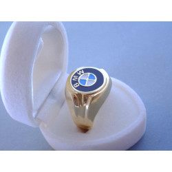 Pánsky zlatý prsteň BMW logo DP66497Z žlté zlato 14 karátov 585/1000 4,97 g