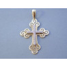 Zlatý prívesok veľký Križ žlté zlato zirkóny VI319Z 14 karátov 585/1000 3,19 g