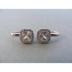 Dámske strieborné naušnice zirkóny DAS388 925/1000 3,88 g