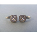 Dámske strieborné naušnice zirkóny DAS388 925/1000 3,88 g