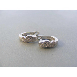 Dámske strieborné naušnice zirkóny DAS322 925/1000 3,22 g