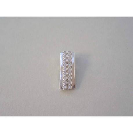 Strieborný prívesok dámsky zirkóny VIS095 925/1000 0,95 g