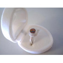 Dámsky Strieborný prsteň farebný opál zirkóny DPS52305 925/1000 3,05 g