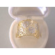 Dámsky zlatý prsteň zaujímavý vzhľad VP58330V viacfarebné zlato 14 karátov 585/1000 3,30 g