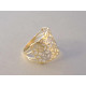 Dámsky zlatý prsteň zaujímavý vzhľad VP58330V viacfarebné zlato 14 karátov 585/1000 3,30 g
