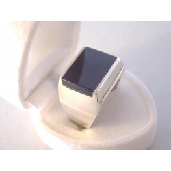 Strieborný pánsky prsteň čierny ONYX VPS60885 925/1000 8,85 g