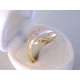 Dámsky zlatý prsteň zaujímavý vzhľad viacfarebné zlato,zirkóny VP64274V 14 karátov 585/1000 2,74 g