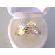Zlatý dámsky prsteň vzorovaný viacfarebné zlato VP59271V 14 karátov 585/1000 2,71 g