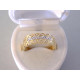 Zaujímavý dámsky zlatý prsteň zirkóny VP60252V viacfarebné zlato 14 karátov 585/1000 2,52 g