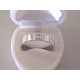 Zlatý  diamantový prsteň so zárezmi UNISEX VP68615B biele zlato 14 karátov 585/1000 6,15 g
