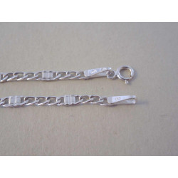 Zlatá pánska retiazka vzor FIGARO biele zlato DR45283B 14 karátov 585/1000 2,83 g