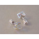 Strieborné dámske naušnice šrubovačky Swarovski kryštál  DAS174 925/1000 1,74 g