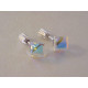 Strieborné dámske naušnice šrubovačky Swarovski kryštál  DAS174 925/1000 1,74 g