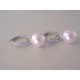 Strieborné naušnice kruhy s perličkou ,kamienky Swarovski DAS613 925/1000 6,13