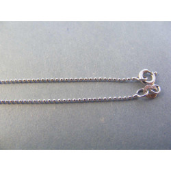 Zlatá guličková retiazka UNISEX biele zlato DR45174B 14 karátov 585/1000 1,74 g