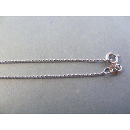 Zlatá guličková retiazka UNISEX biele zlato DR45174B 14 karátov 585/1000 1,74 g
