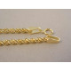 Zlatá dámska retiazka točená žlté zlato DR44219Z 14 karátov 585/1000 2,19 g