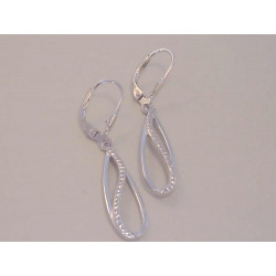 Strieborné dámske visiace naušnice zirkón DAS241 925/1000 2,41 g