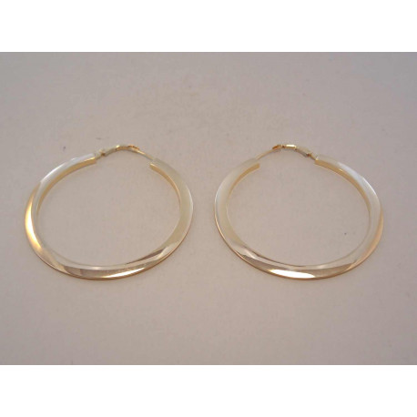 Dámske zlaté naušnice kruhy VA446Z žlté zlato 14 karátov 585/1000 4,46 g