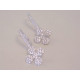 Žiarivé dámske strieborné naušnice so zirkónmi VAS345 925/1000 3,45 g